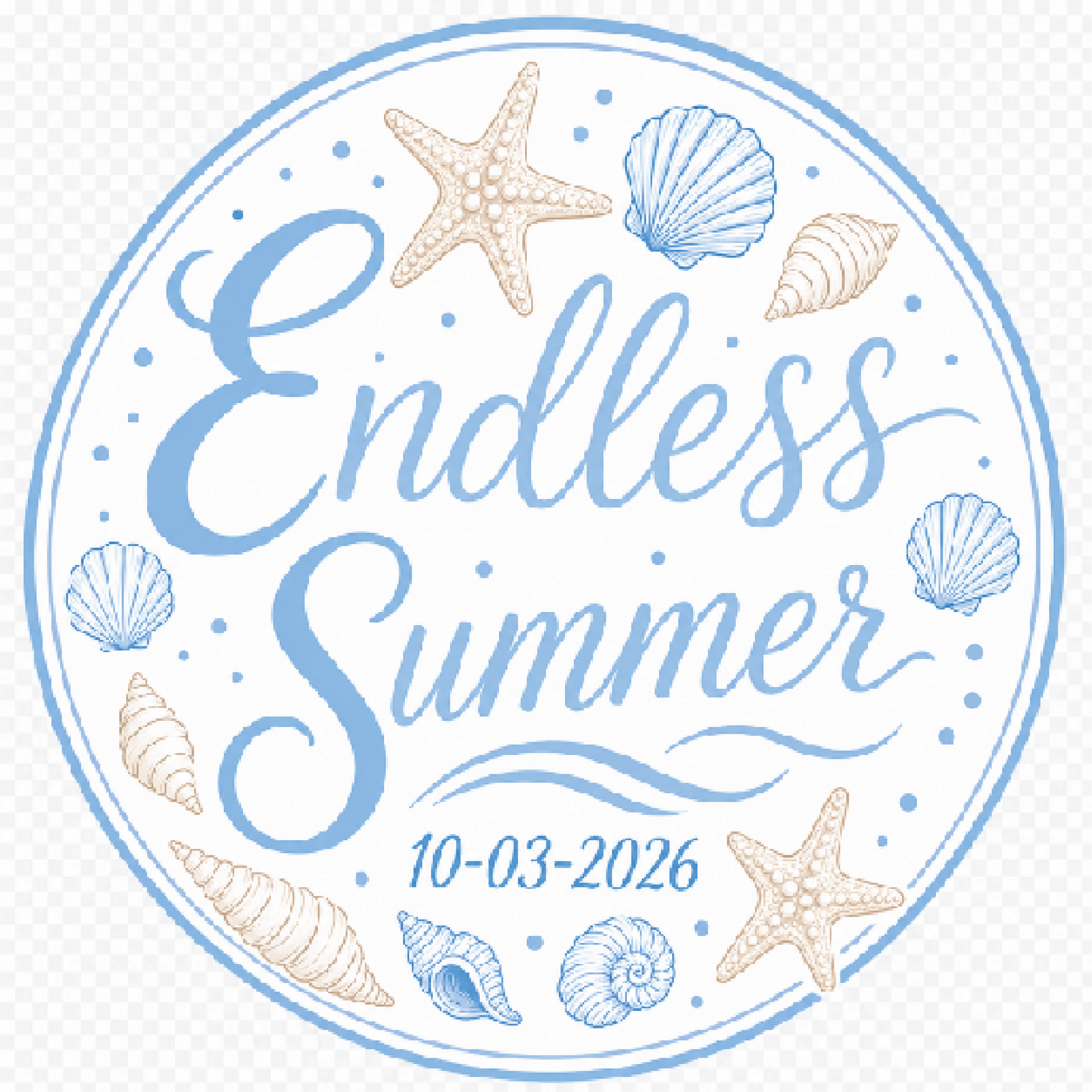 Preview of Endless Summer badge graphic project PDF